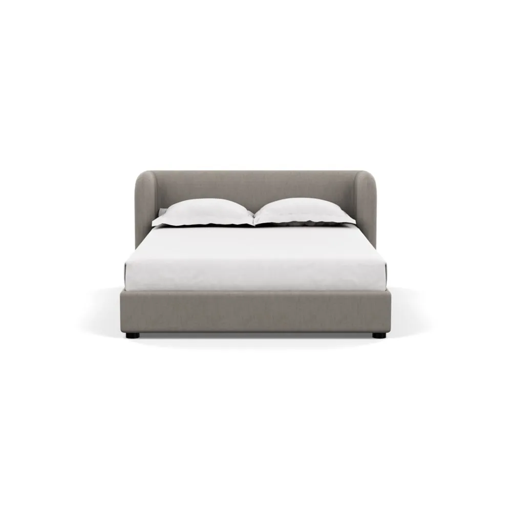 Scp Group Bed Double Broad Weave Pebble