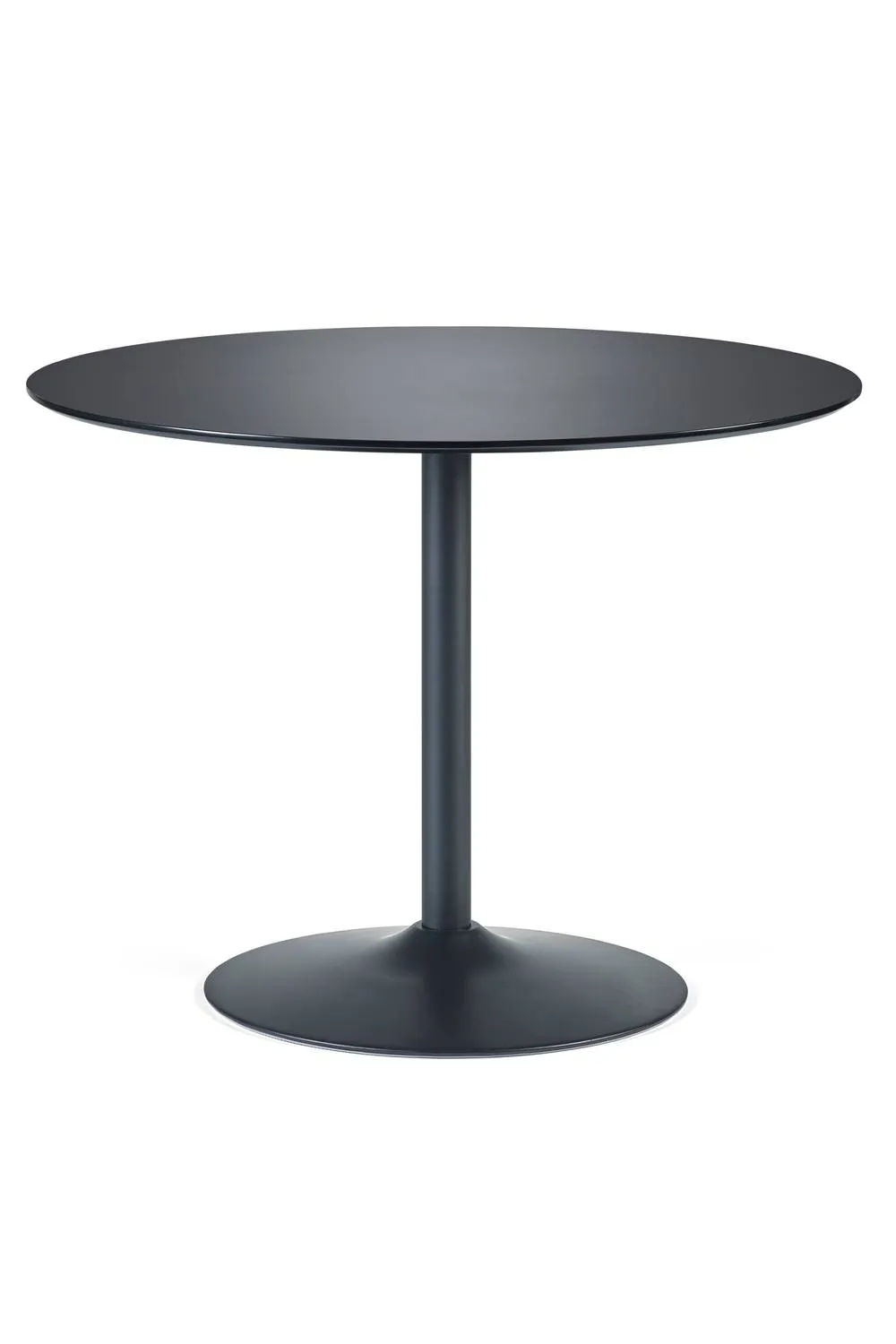 Julian Bowen Nero Round Pedestal 4 Seater Dining Table in Black 3