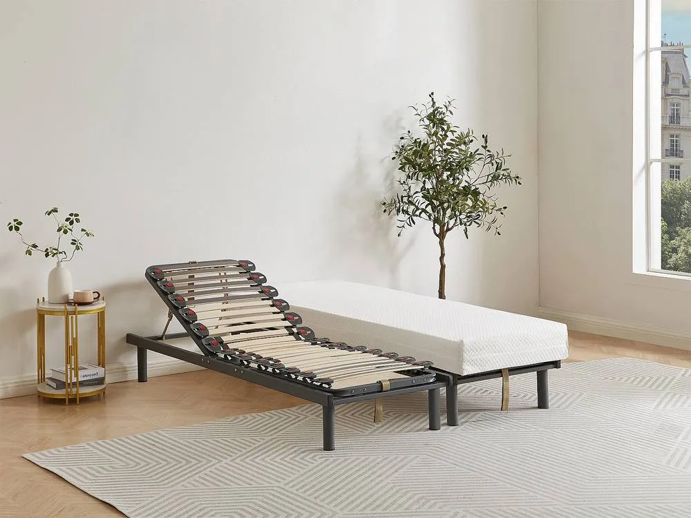 Vente-unique Manual Relaxation Recliner Base Mounted On Tenons, 3 Sleeping in Grey