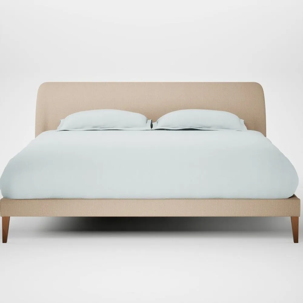 Heal's Wallis Bed Super King Smart Cotton Linen Rice Natural Feet 1