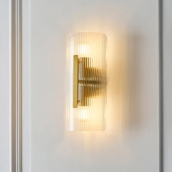 Veneto Ribbed 2 Light Wall Light
