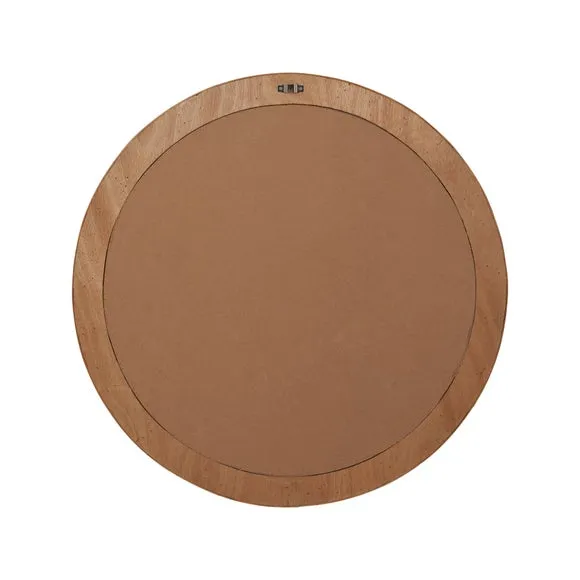 Natural Bent Bamboo Frame Round Wall Mirror 5