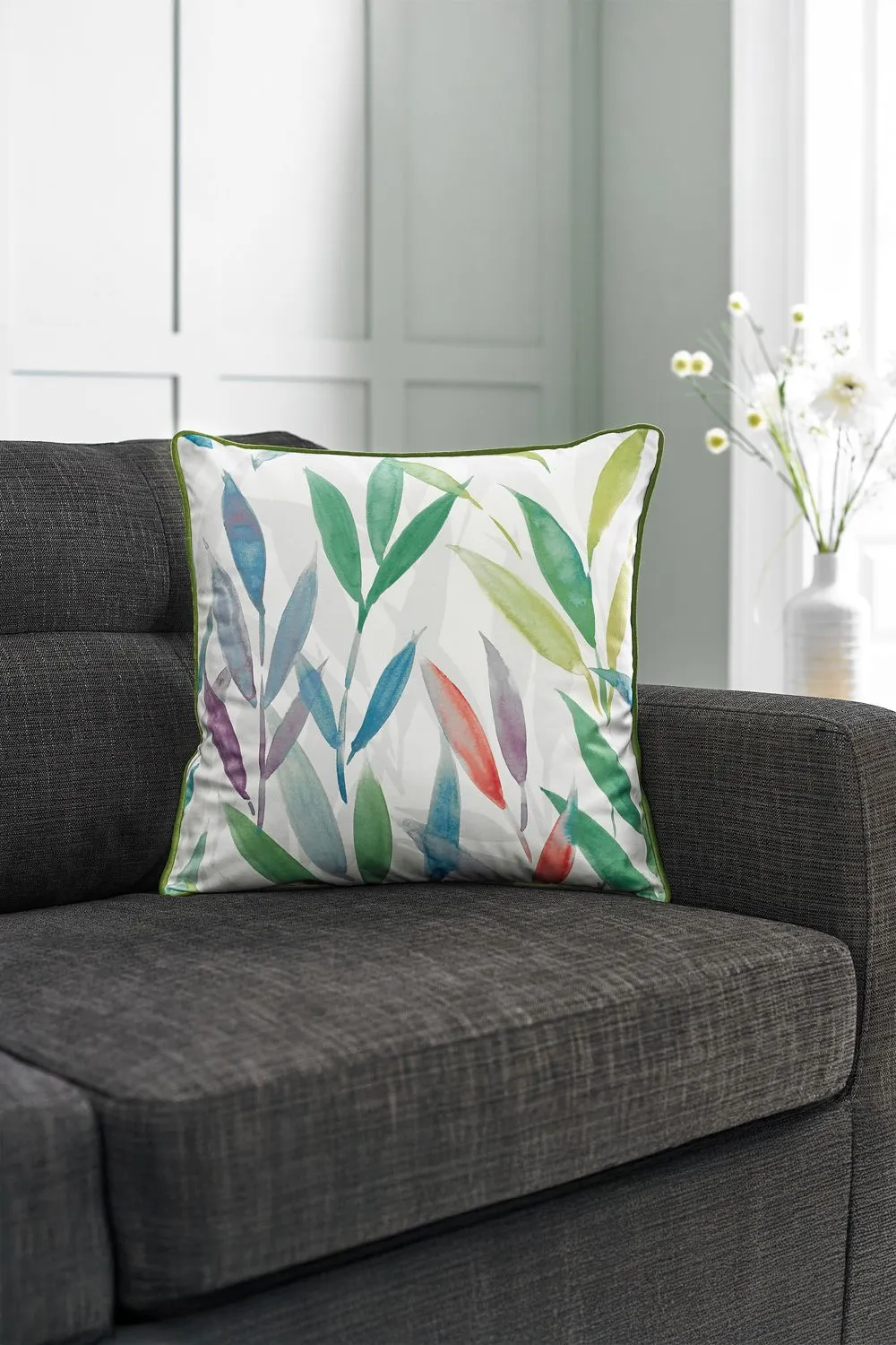 The Lyndon Company Bamboo Leaves Filled 50cm x 50cm Square Cushion | Deyongs 1846