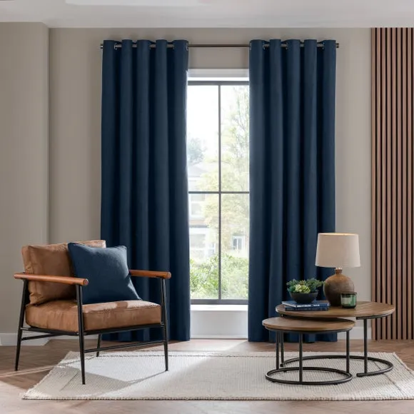 Luna Brushed Eyelet Curtains (Blackout Available) 2