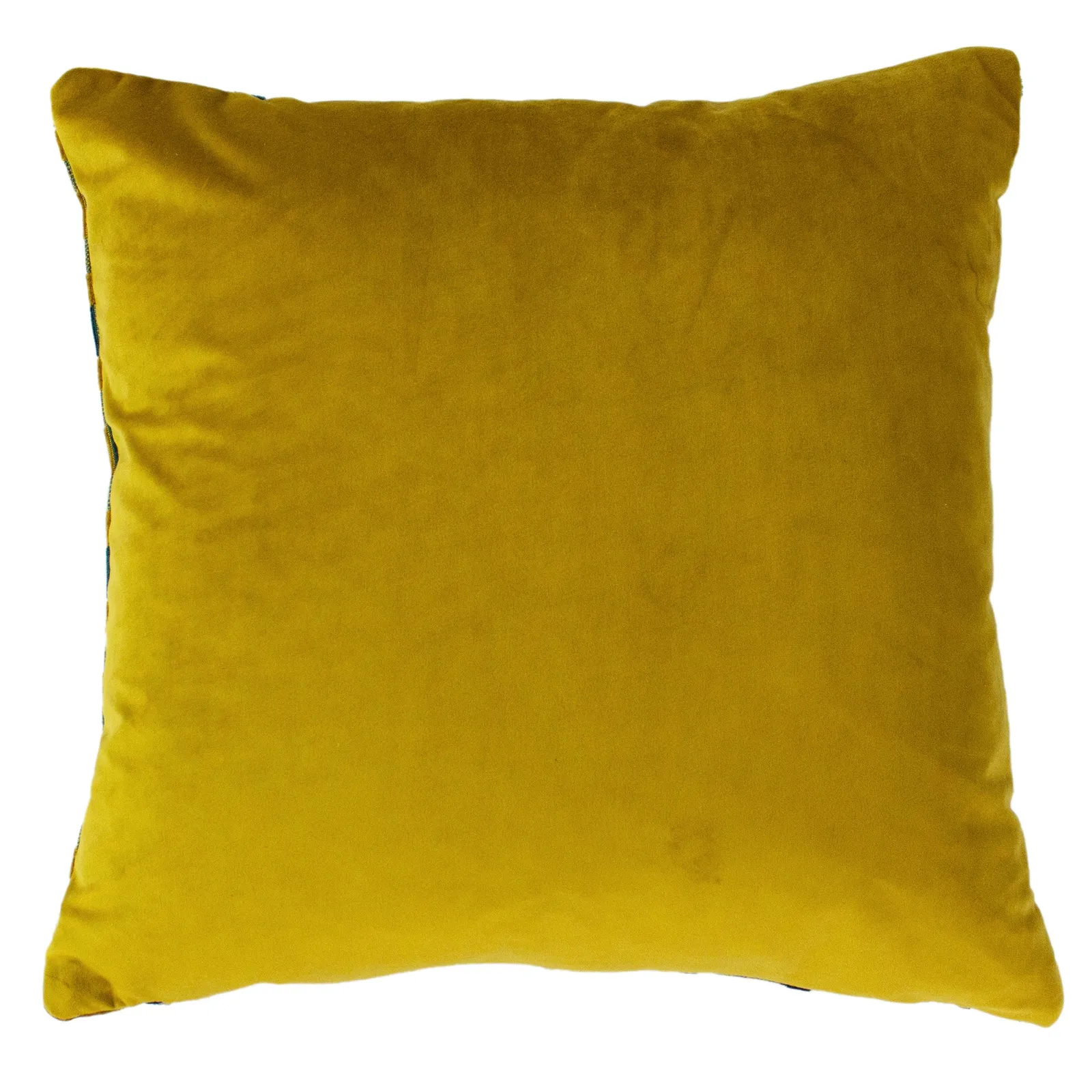 Paoletti Empire Velvet Jacquard Geometric Cushion in Teal 3