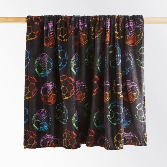 Bright Football Fleece Blanket