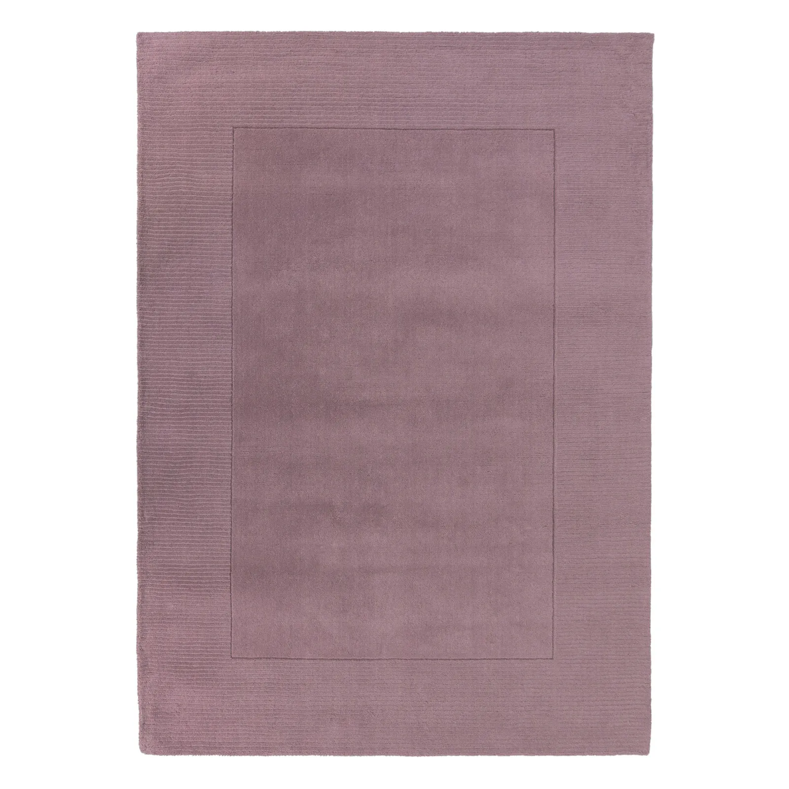 Boston Wool Border Rug Purple