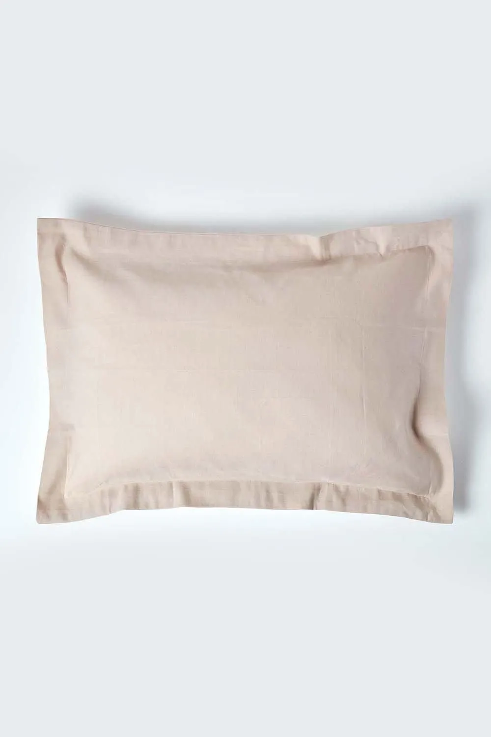 Homescapes Linen Oxford Pillowcase, King in Natural 1