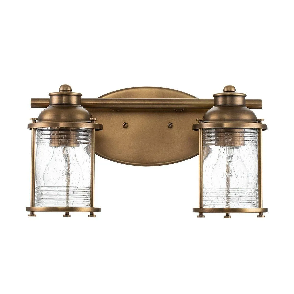 Netlighting Kichler Ashland Bay Wall Lamp Natural Brass IP44 in Yellow 5