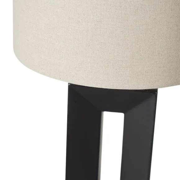 Block Tall Black Ceramic Table Lamp 4
