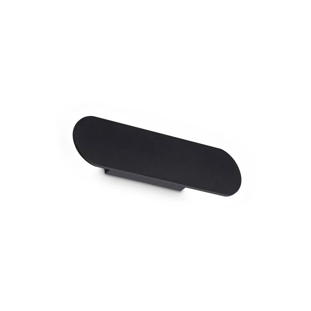 Netlighting Zig Zag Oval Integrated LED Wall Lamp Black 1300lm 3000K