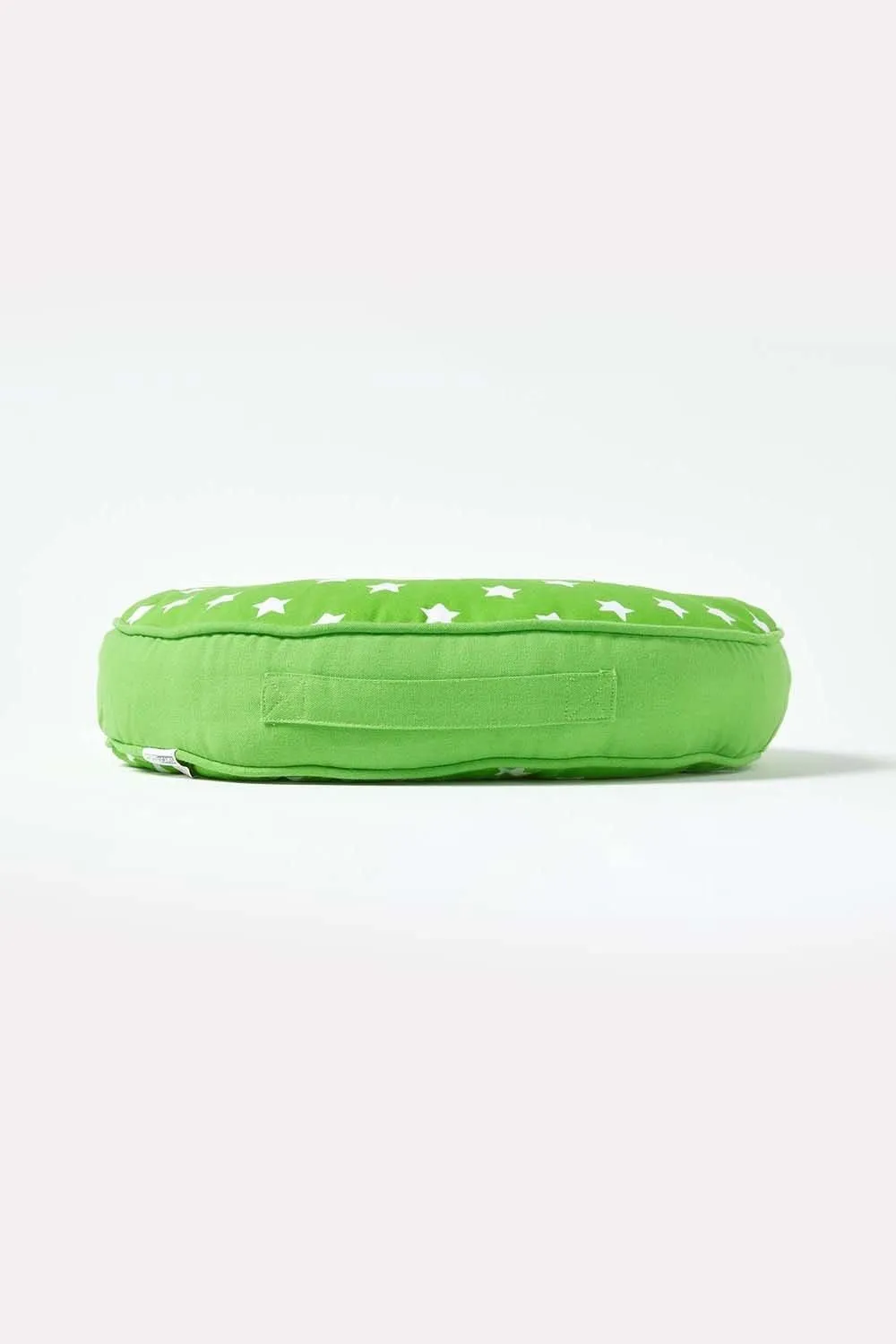 Homescapes Green Stars Round Floor Cushion 5