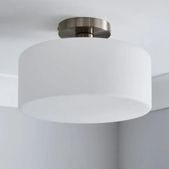 Amelie Opal Glass Flush Ceiling Light 2