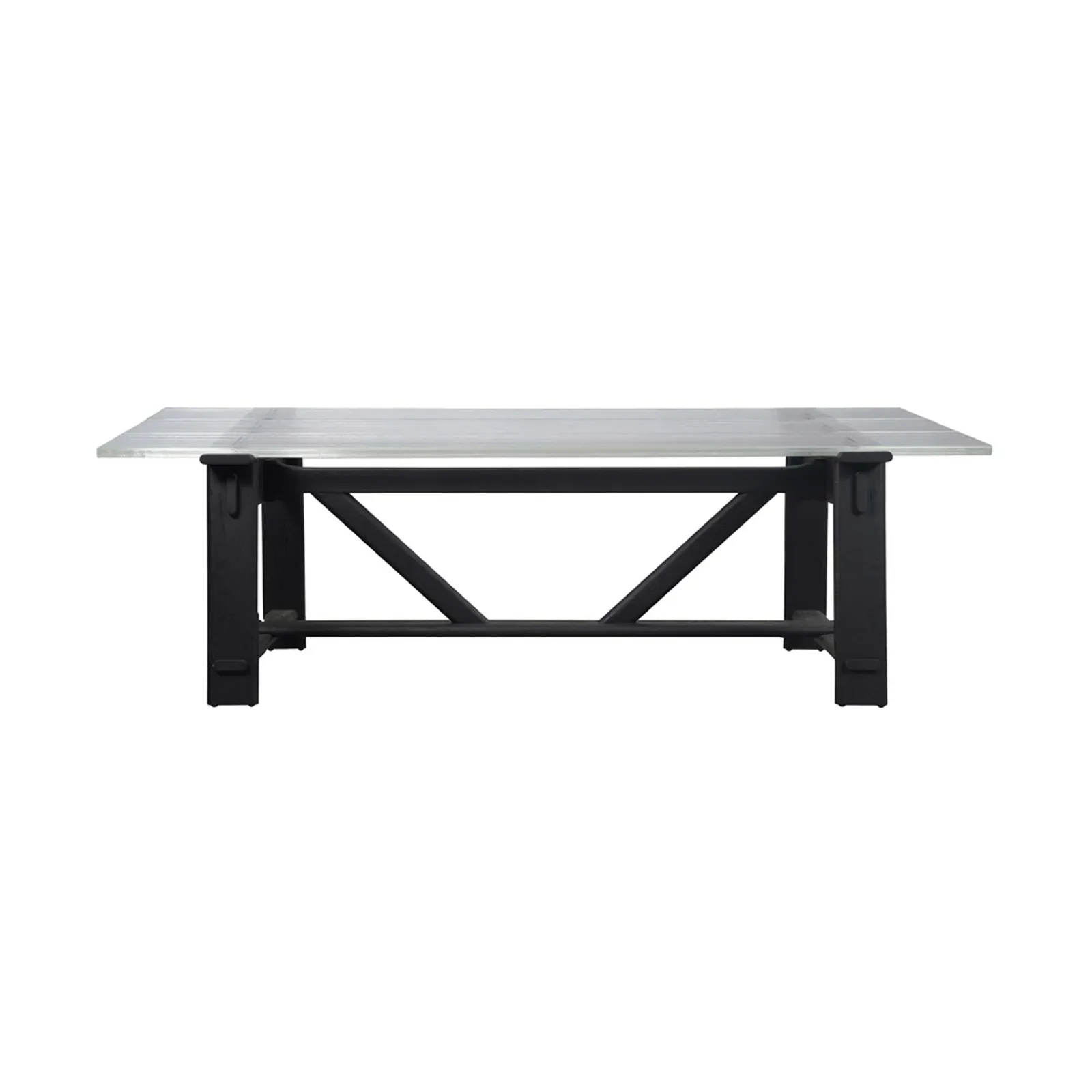 Timothy Oulton Iceberg Dining Table 260Cm, Neutral Glass | W260cm | Barker & Stonehouse 3