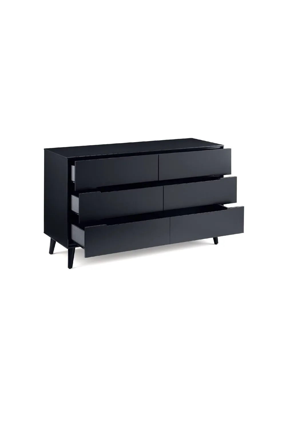 Julian Bowen Alicia 6 Drawer Wide Chest in Black 3