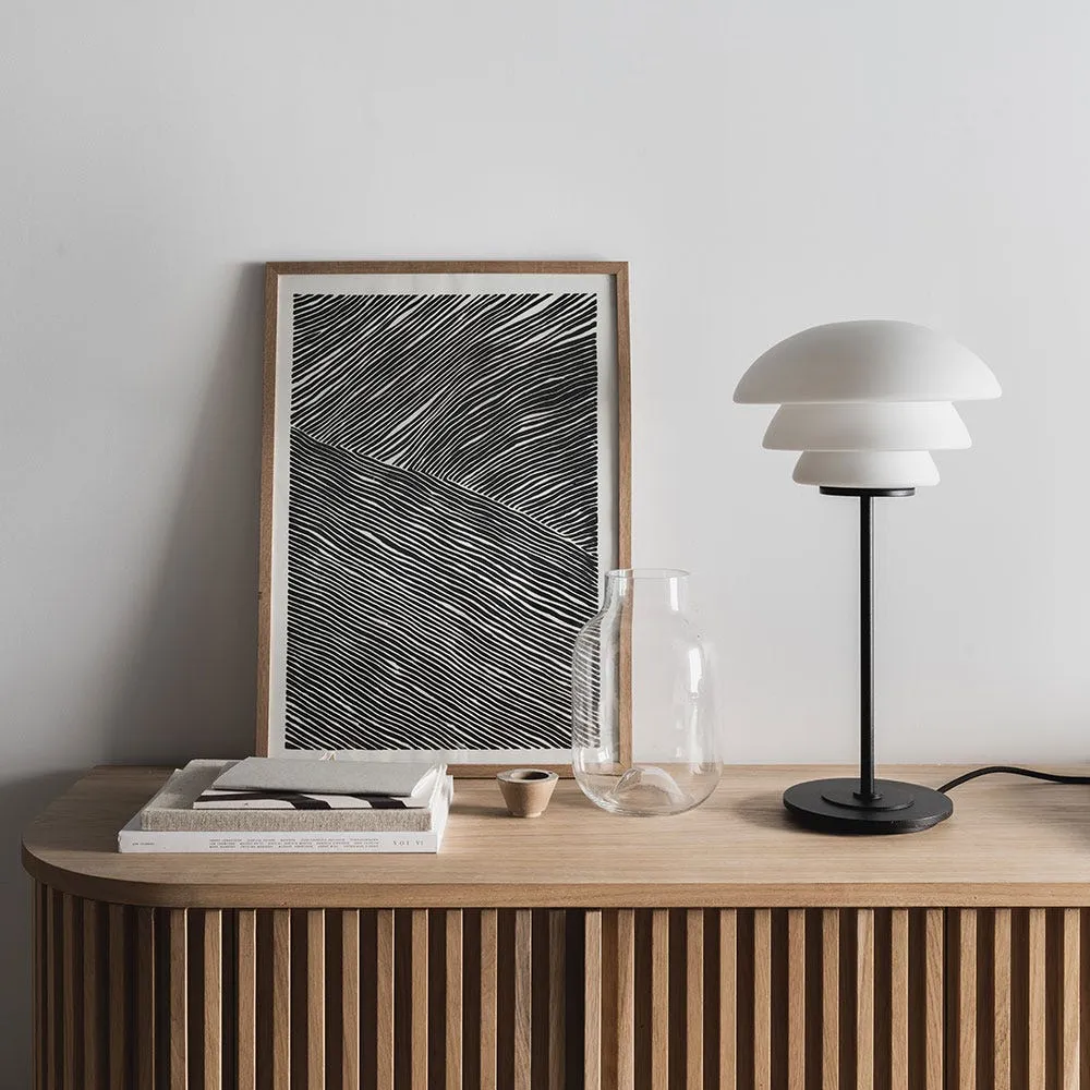 Hadeland Glassverk Archive 4006 Table Lamp Matt White & Black 4