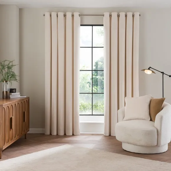Shimmer Velour Eyelet Curtains 2