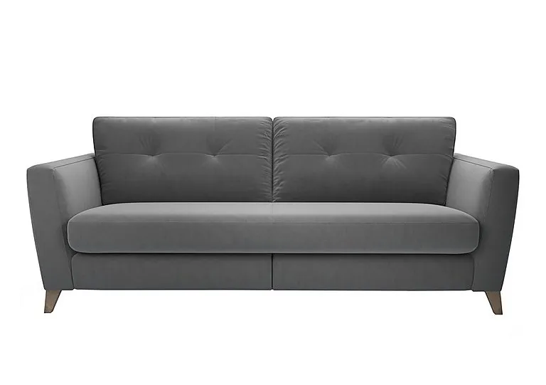 Hermione 4 Seater Fabric Sofa - Koala Cub