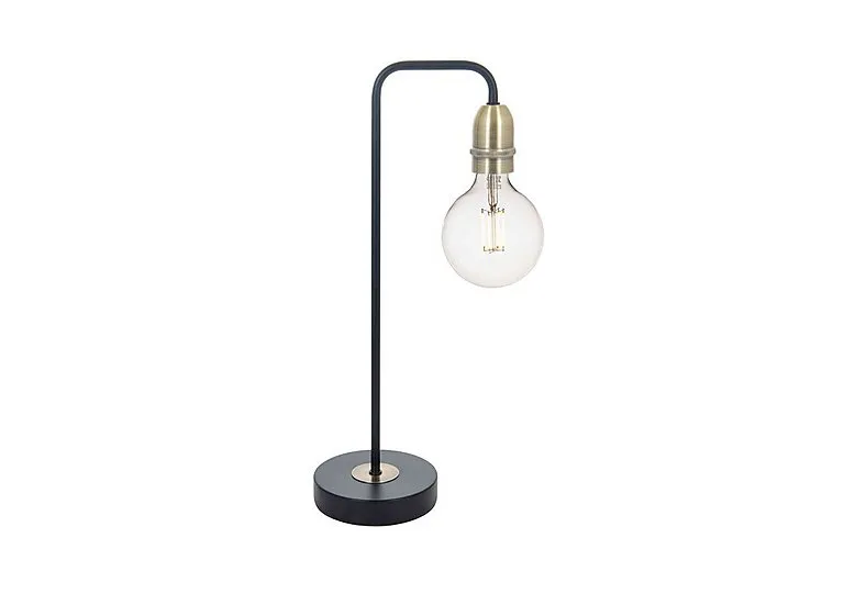 Kiefer Table Lamp - Black & Antique Brass