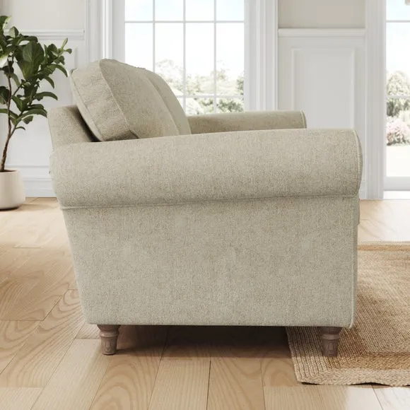 Flori Soft Chenille 3 Seater Sofa 2