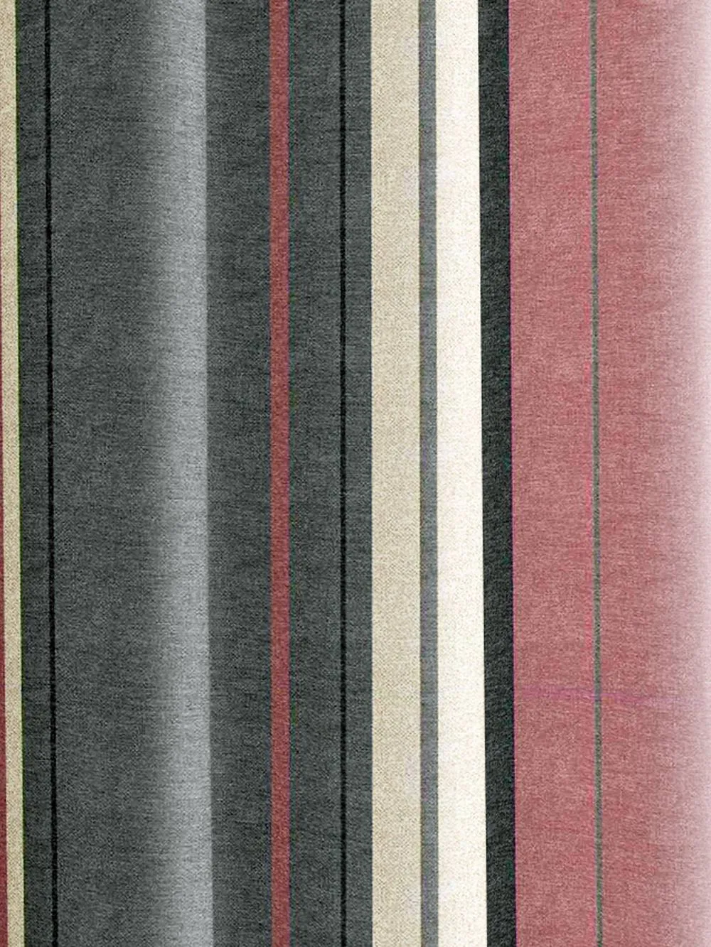 Fusion 'Whitworth Stripe' Fully Lined 100% Cotton Eyelet Curtains in Rose 3