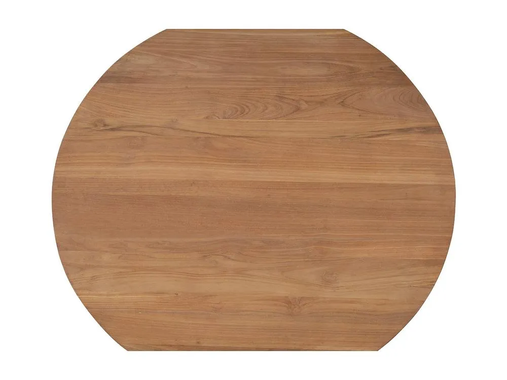 Vente-unique Teak Garden Dining Table D.120 Cm - Light Natural - TRIANI By MYLIA in Light Oak 5