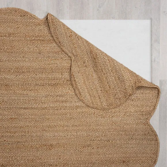 Kesia Scallop Textured Jute Rug 3