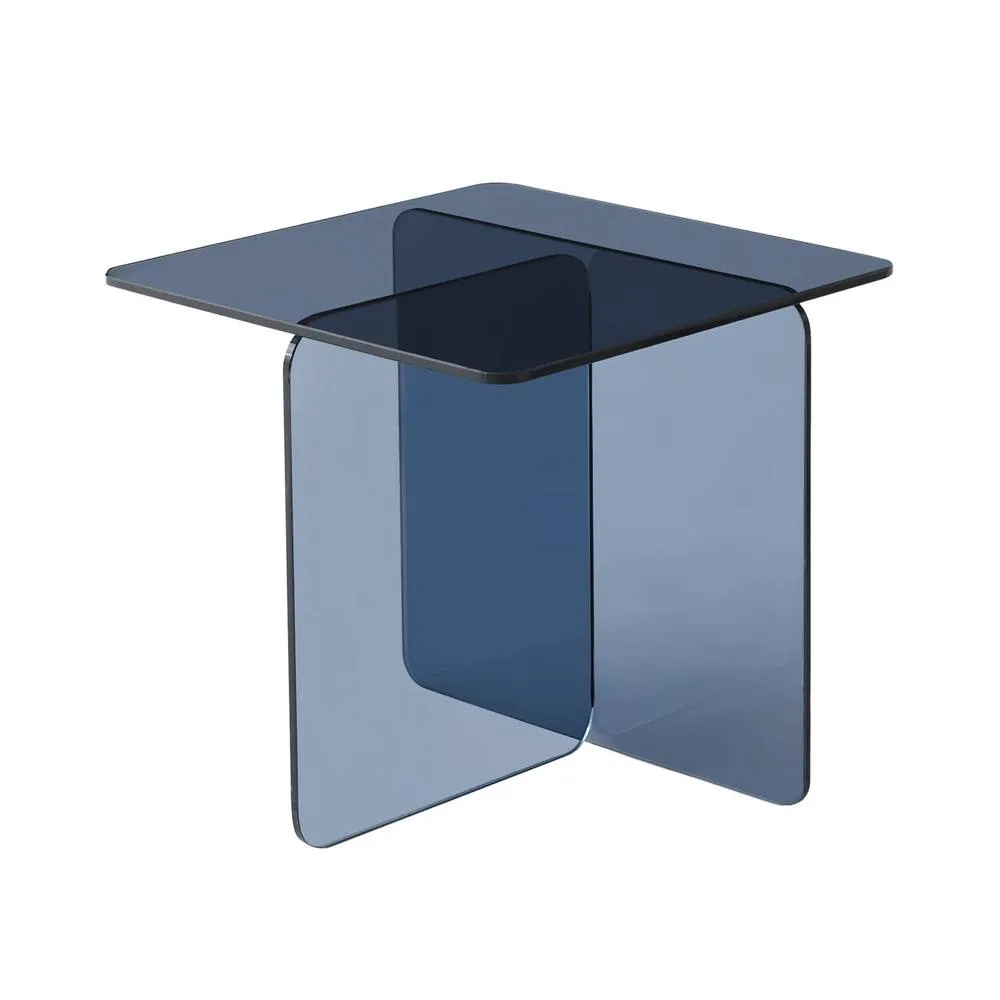 sweeek Square coffee table tempered glass in Grey 2