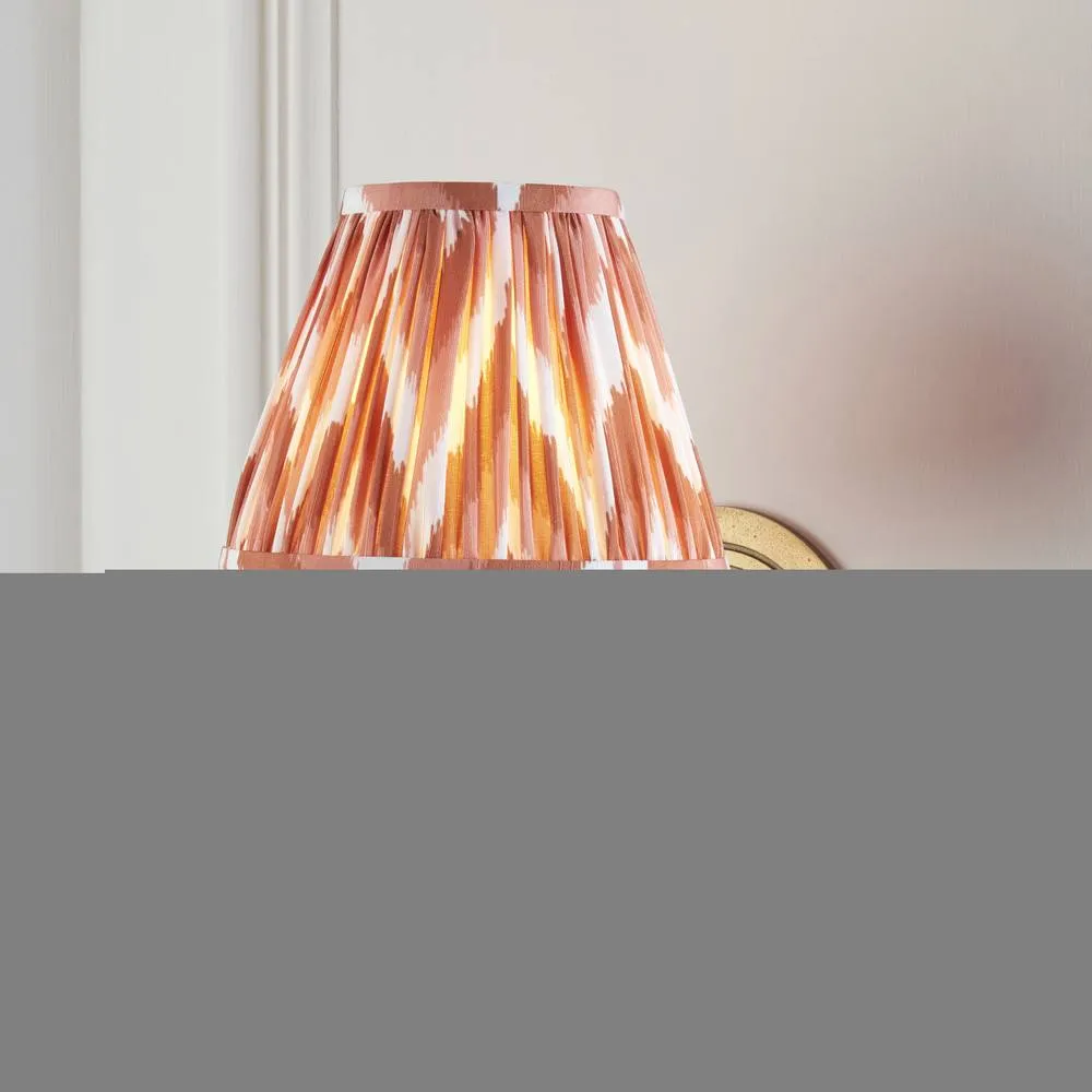 Netlighting Ripple Curve & Zigzag 16cm Wall Lamp Antique Brass Apricot Orange in Gold 2