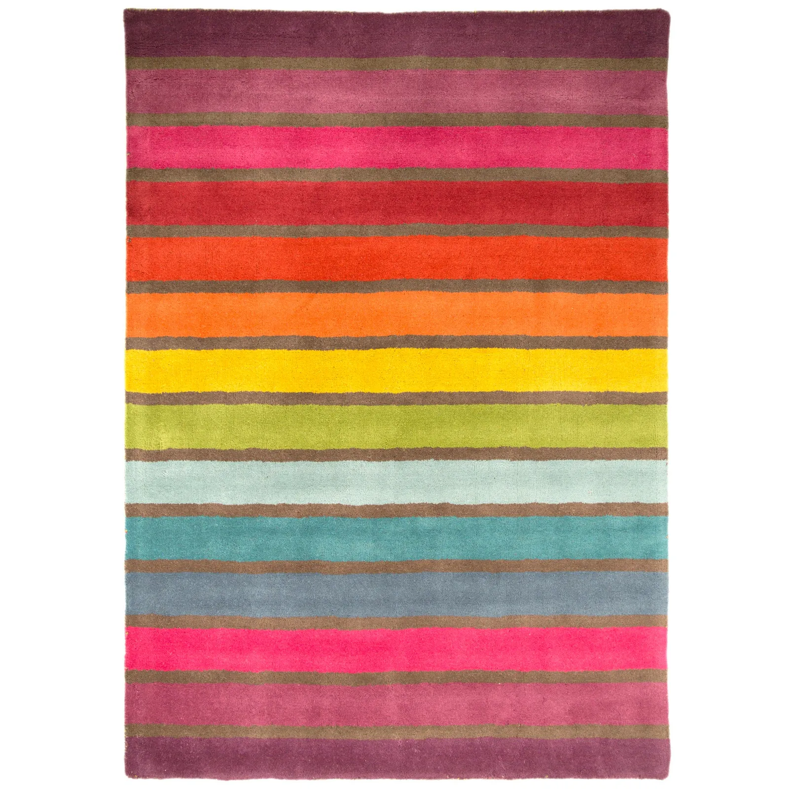 Illusion Candy Rug Pink / Yellow