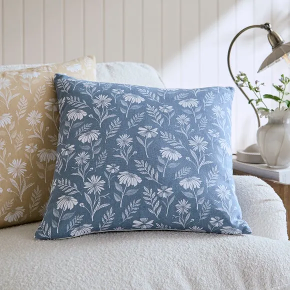 Timeless Floral Cotton Square Cushion Cover 1