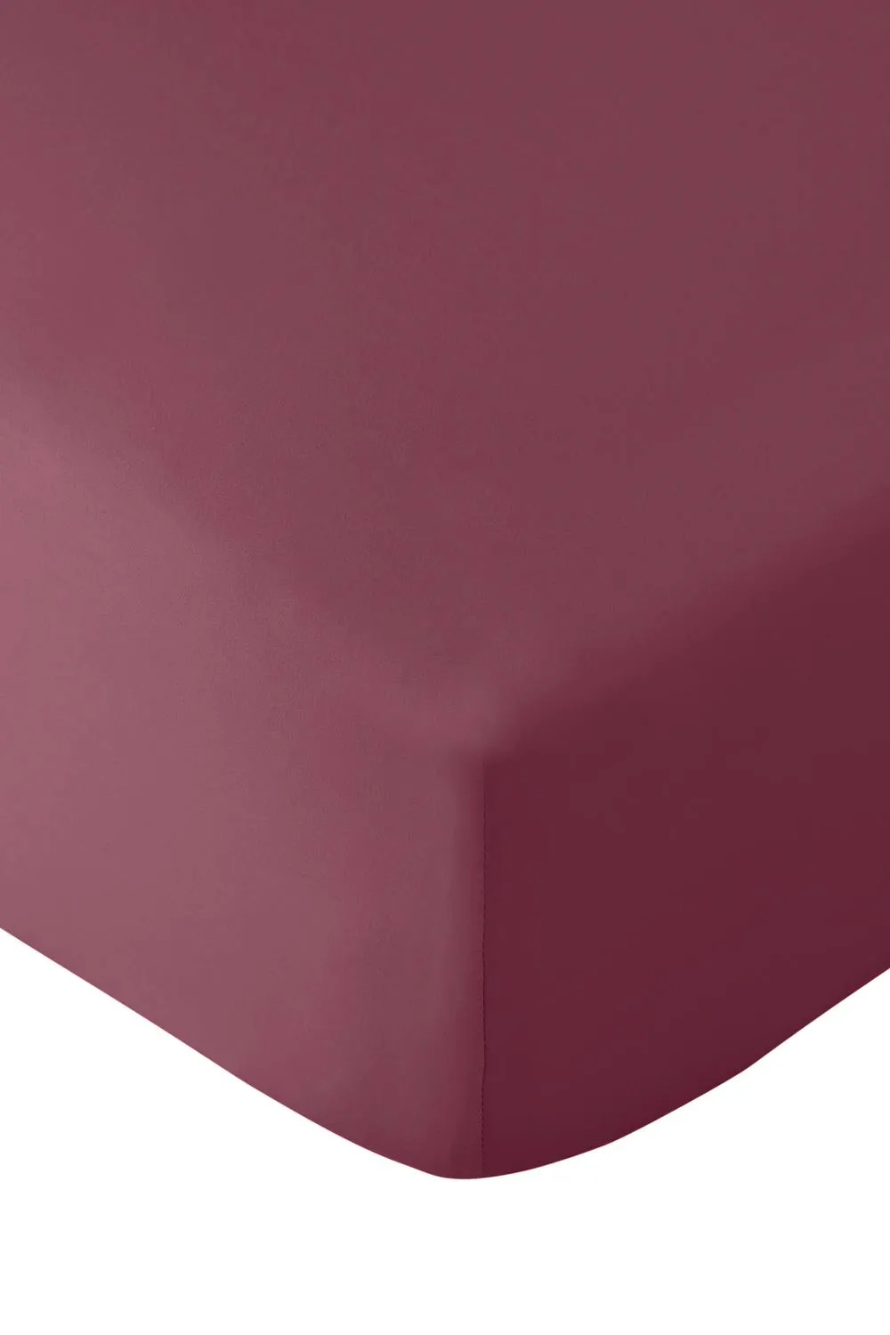 Catherine Lansfield So Soft Non-Iron Microfibre 30cm depth Fitted Sheet in Burgundy 3