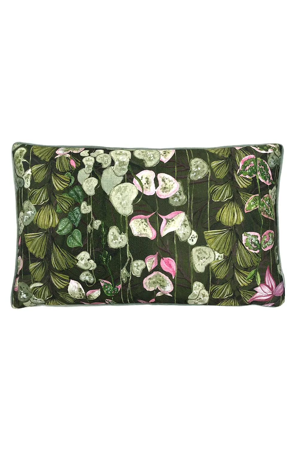 Paoletti Veadeiros Botanical Printed Cushion in Pink