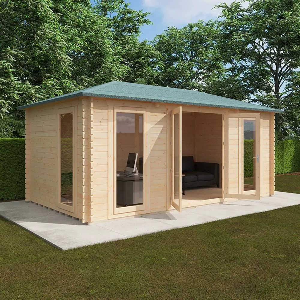 Buttercup Farm 18x10 The Regatta 44mm Cabin - L535 x W298.2 x H269.3 cm in Natural 2