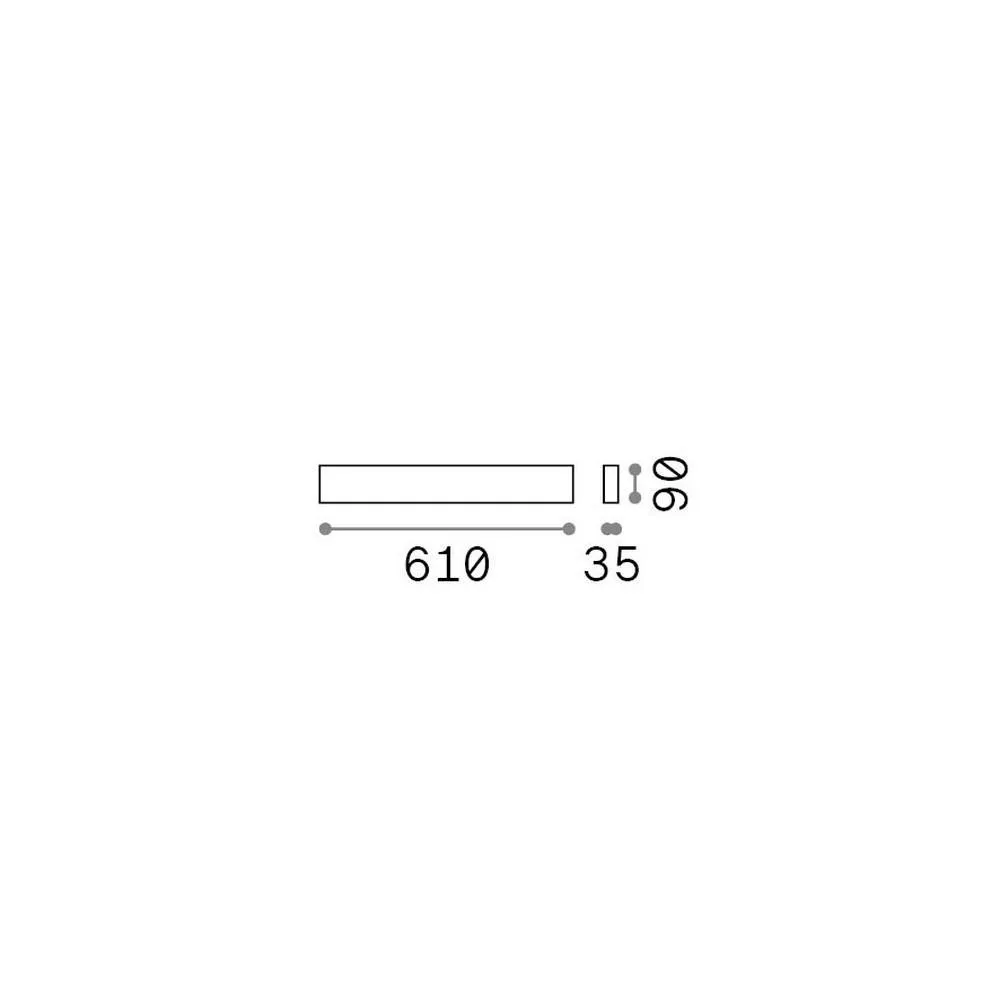 Netlighting Delta 61cm Up & Down Wall Lamp White 5x G9 2