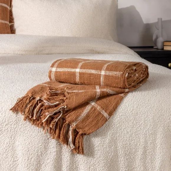 Yard Beni Cotton Throw Blanket 130cm x 180cm 1