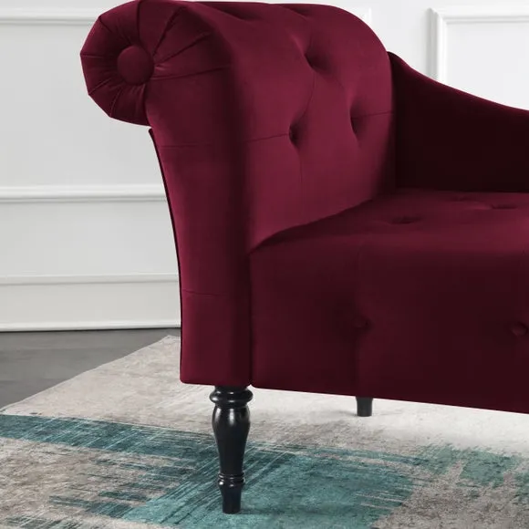 Wisteria Velvet Chaise Lounge 3