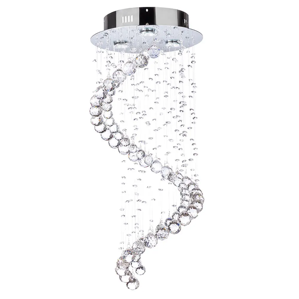 Abyss Flush Ceiling Light, Chrome