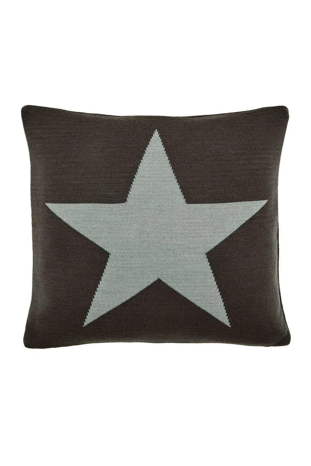 Helena Springfield 'Star' Knit Cushion in Grey 1