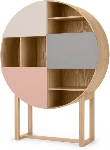 Didsbury Round Cabinet, Ash and Grey