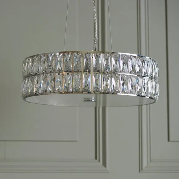 Vogue Crystal Armoury Integrated LED Hoop Ceiling Light 2