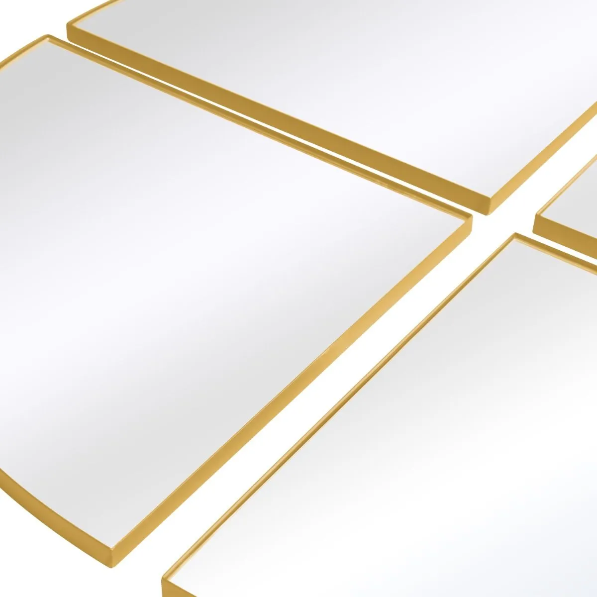 MirrorOutlet New Gold XL Circular Metal Wall Mirror 54" X 54" (140 x 140CM) 5