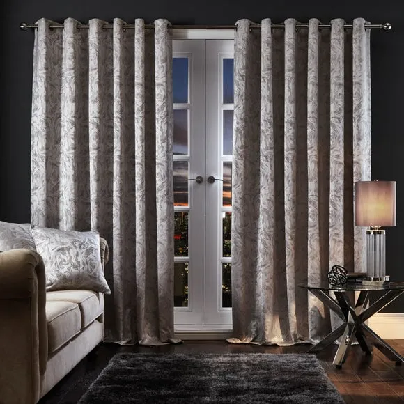 Diablo Marble Eyelet Curtains 2