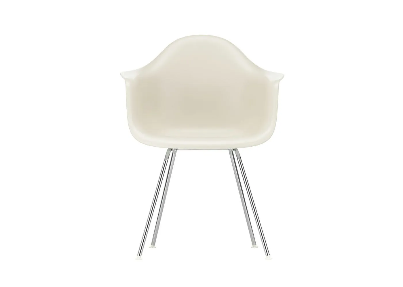 Vitra Eames DAX Armchair New Height Pebble Chrome Base 1