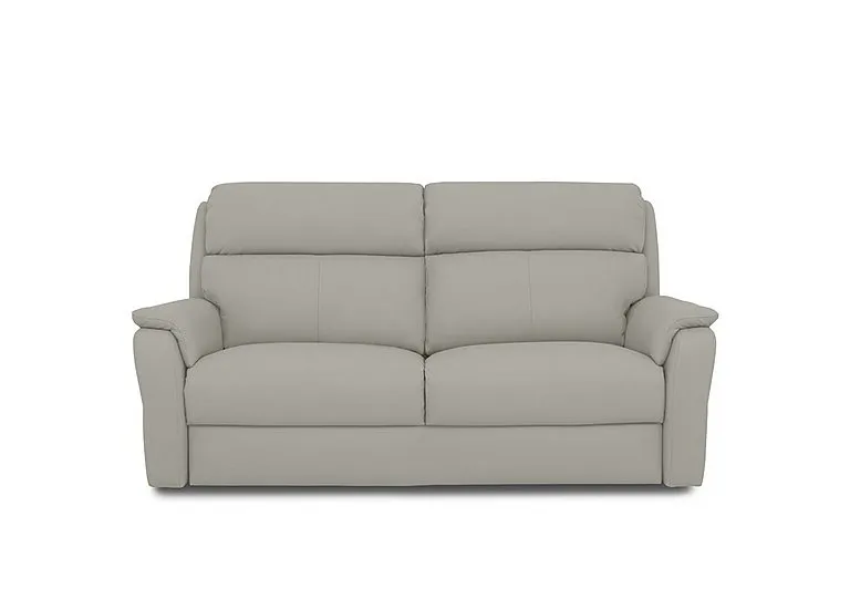 Vito Leather 3 Seater Sofa - Torello Tortora