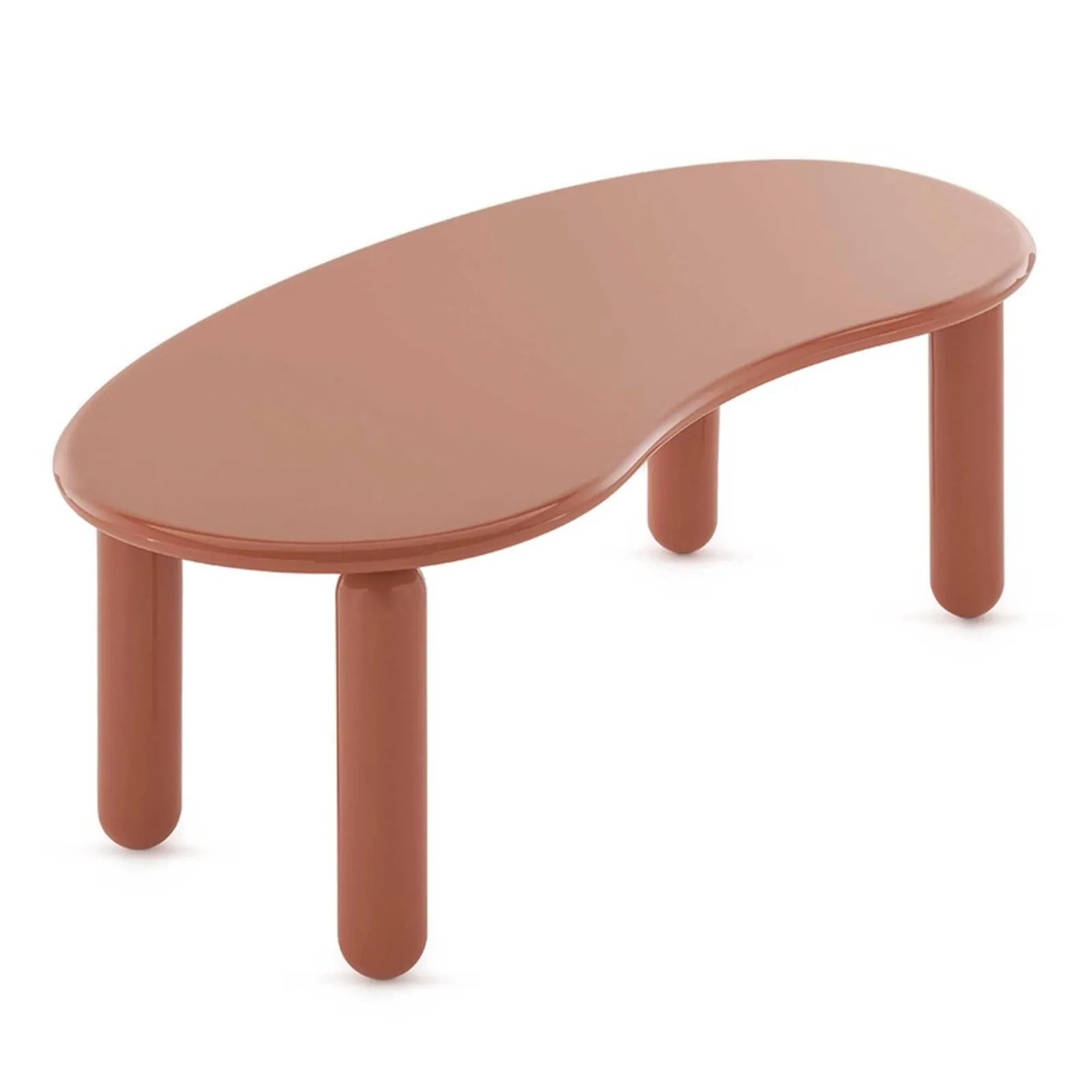 Kartell Undique Mas Side Table 119X59X44 Orange, Round Wood | Barker & Stonehouse 4