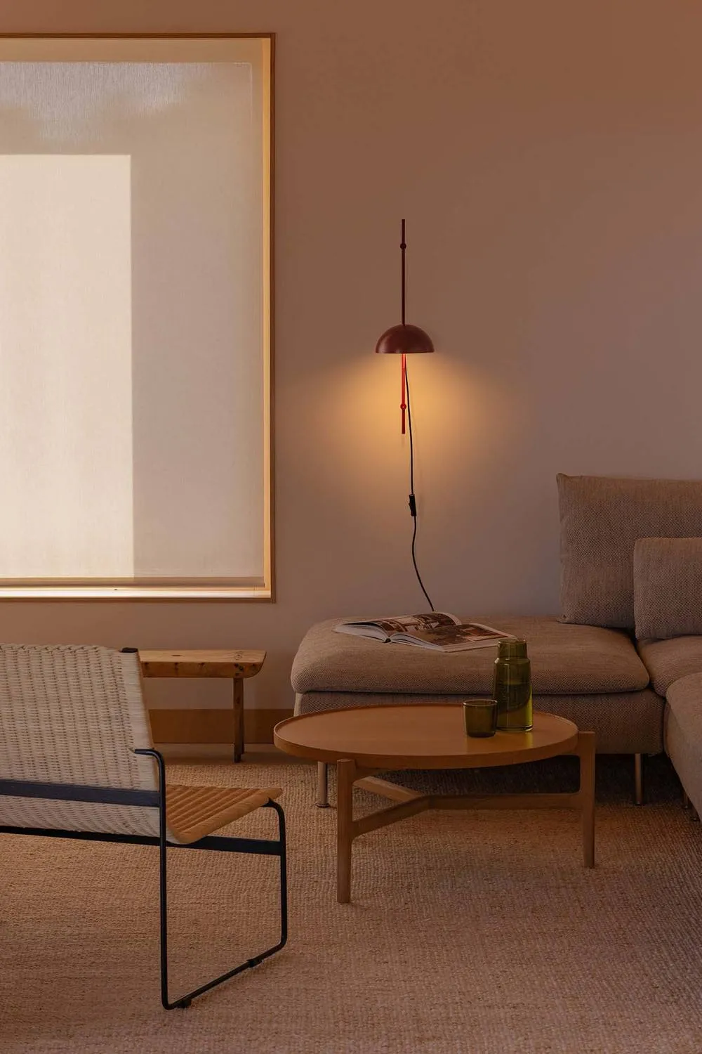 Netlighting Matilda Adjustable Dome Wall Lamp Garnet 1x E14 in Red 2