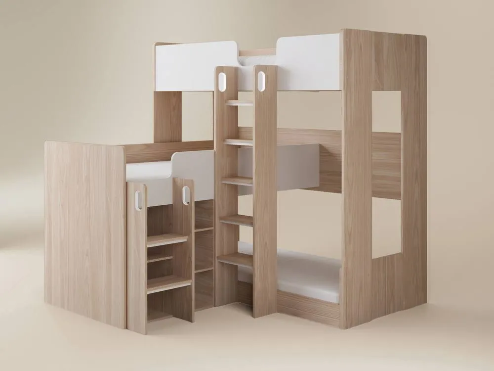 Flair Bode Triple Sleeper Bed in Light Oak 5