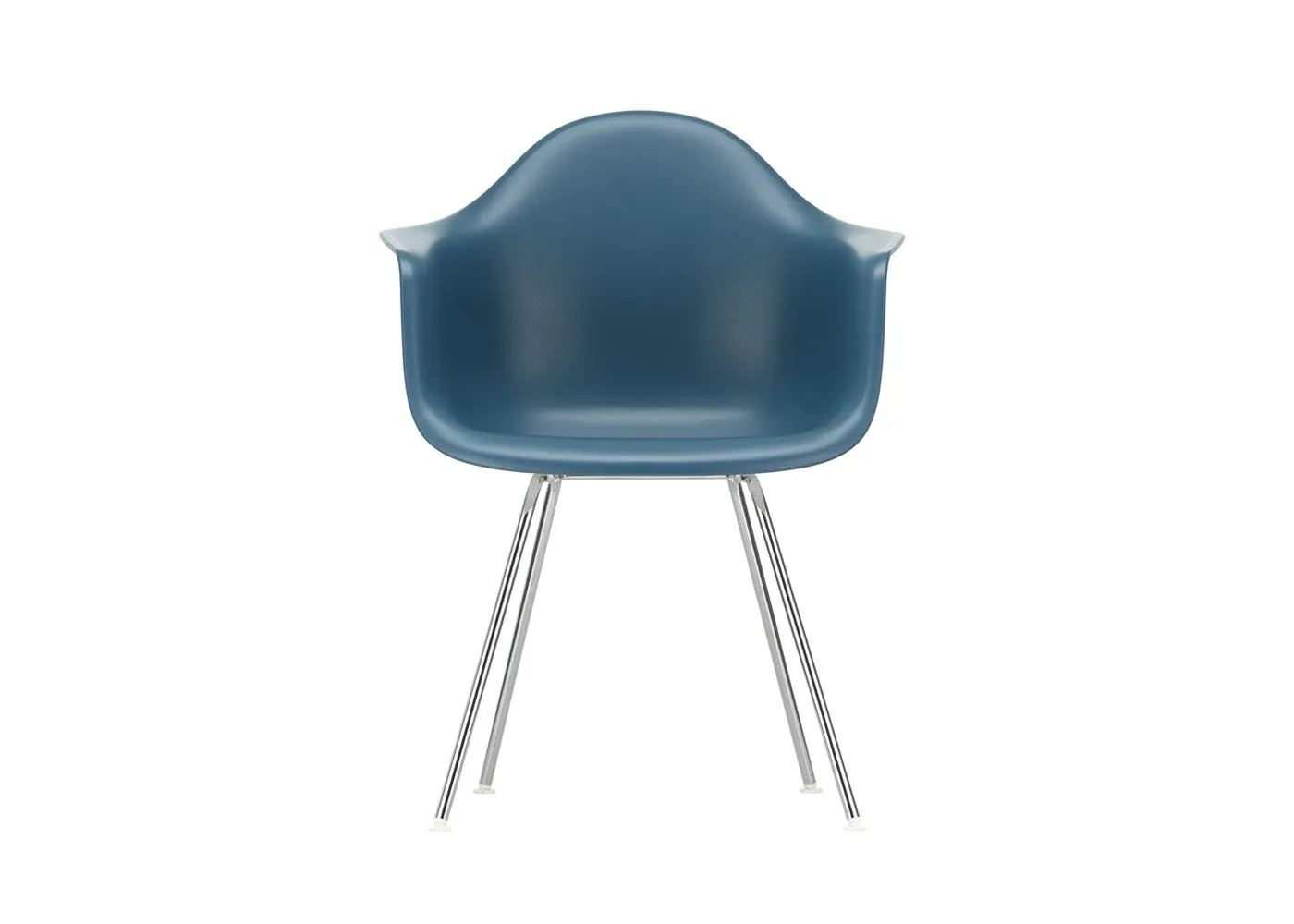 Vitra Eames DAX Armchair New Height Sea Blue Chrome Base 1