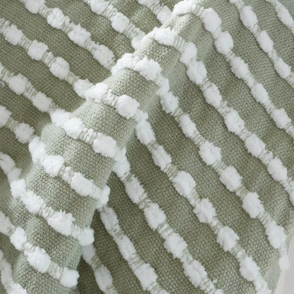 Catherine Lansfield Stab Stitch Throw Blanket 125cm x 150cm 3